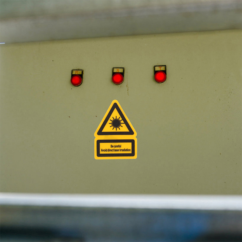 Industrial Lasers - 2Pcs Laser Warning Labels Strong Adhesion