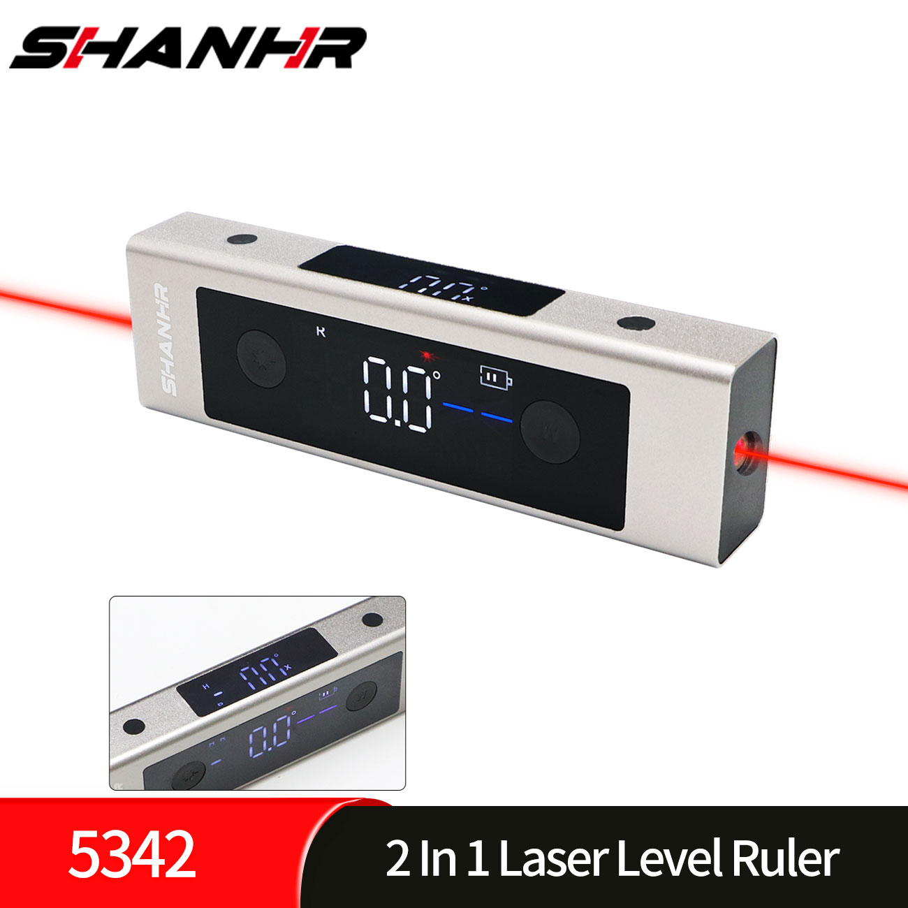 SHANHR 2 In 1 Laser Level Rule - Industrial Laser Alignment ulasan dan harga