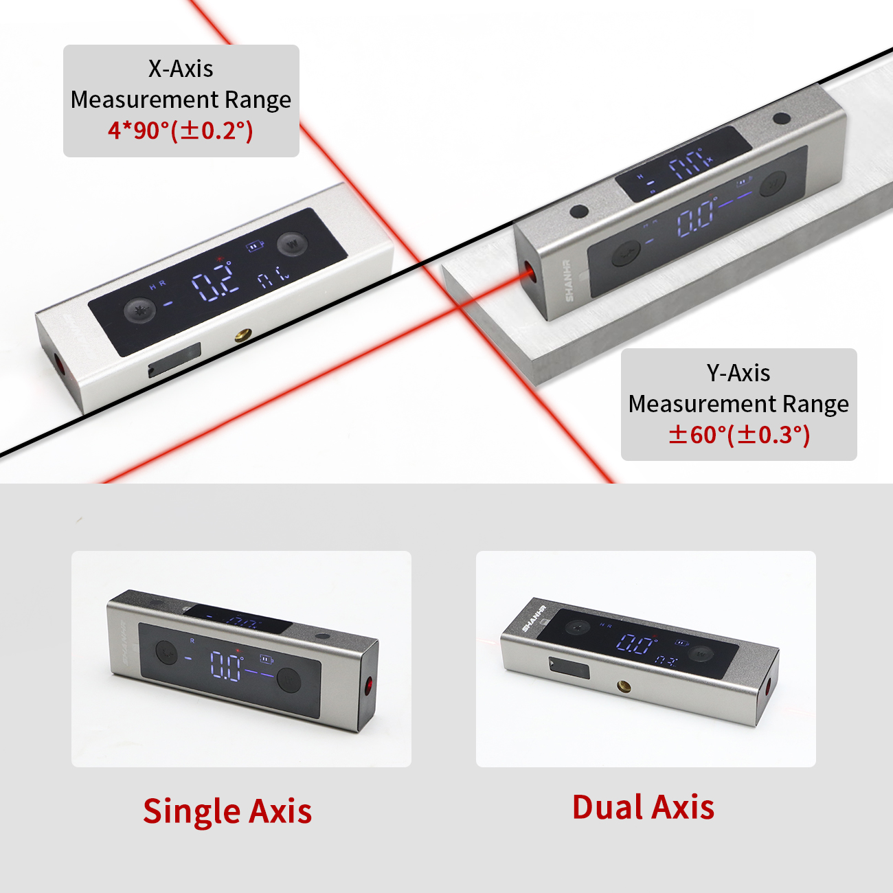 SHANHR 2 In 1 Laser Level Rule - Industrial Laser Alignment ulasan dan harga