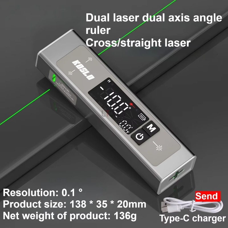 Dual Laser Digital Inclinomete - Industrial Laser Alignment ulasan dan harga