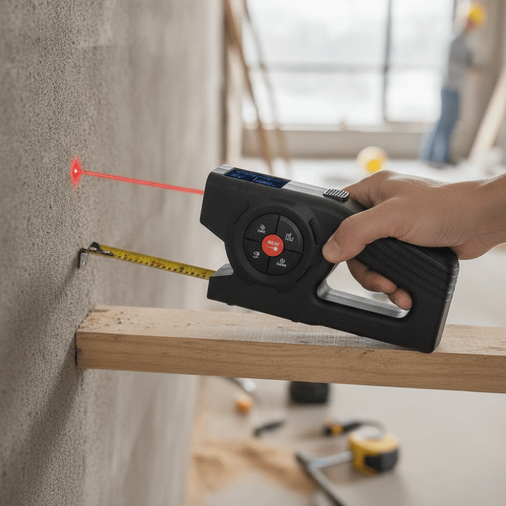 3-in-1 Laser Tape Measure Retr - Industrial Laser Distance Sensor ulasan dan harga