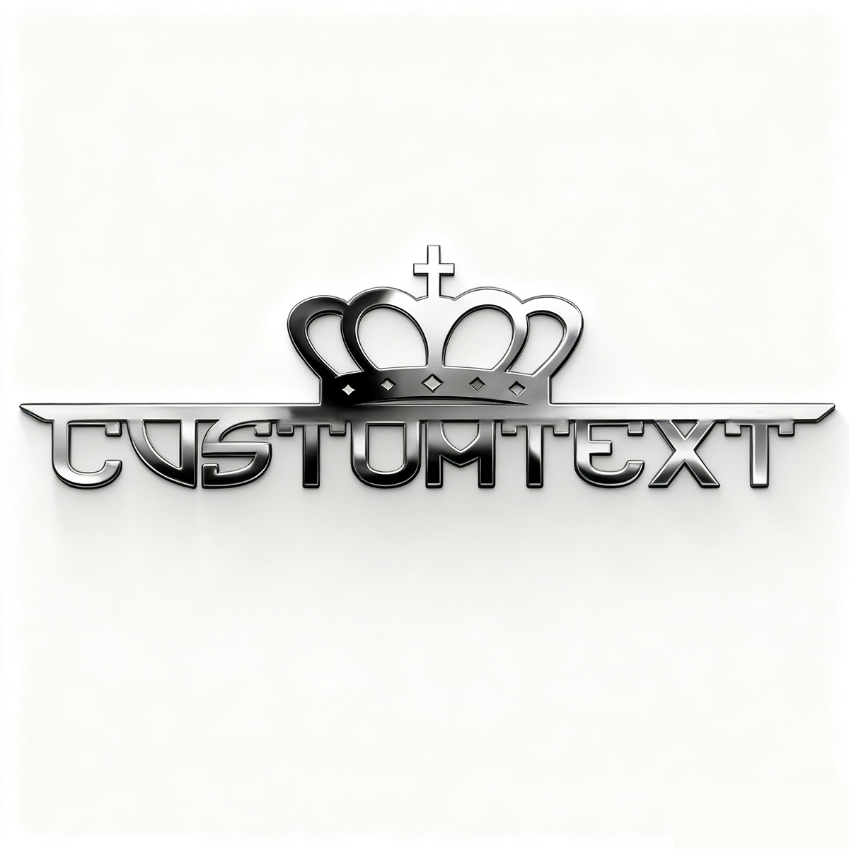 Classic Crown Creative Font 3D - Industrial Laser Power ulasan dan harga