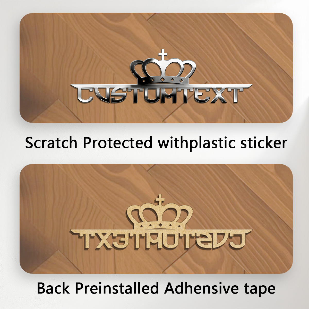Classic Crown Creative Font 3D - Industrial Laser Power ulasan dan harga