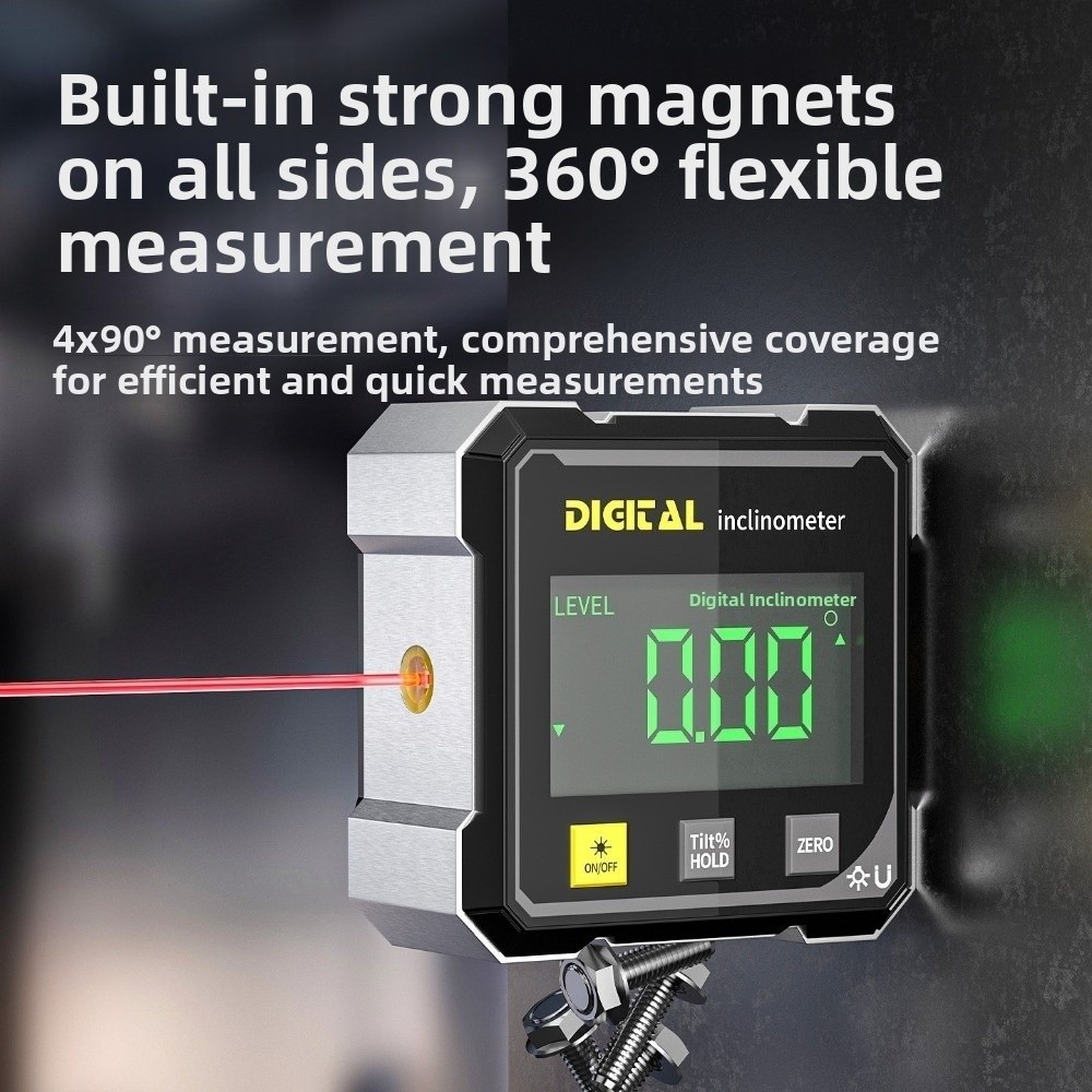 Four Sided Display Angle Gauge - Industrial Laser Alignment ulasan dan harga