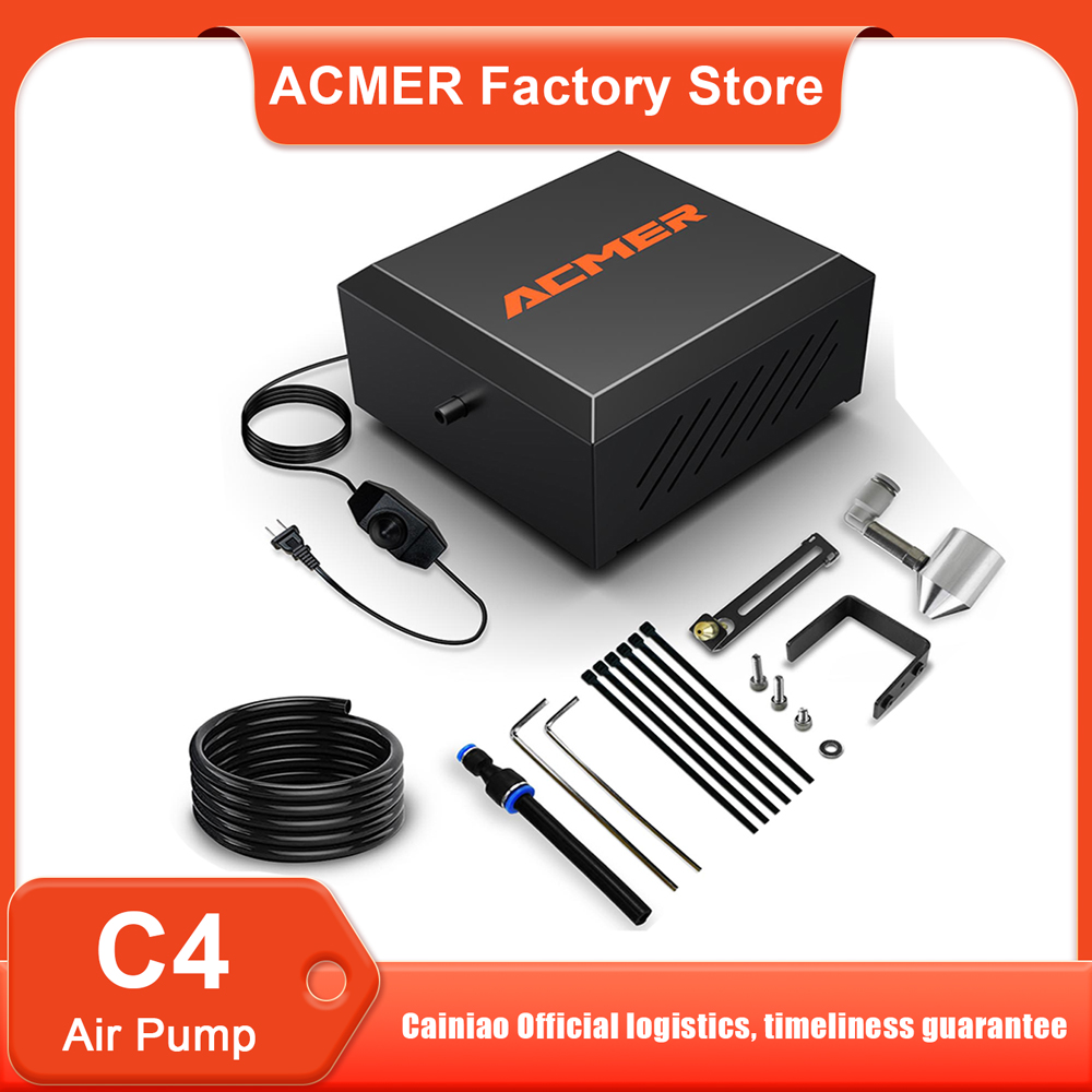 ACMER C4 Laser Air Assist Pump - Fume Extractor Laser ulasan dan harga