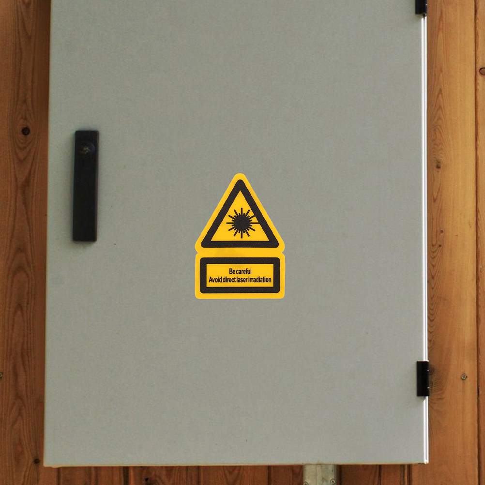 2Pcs Laser Warning Labels Stro - Industrial Lasers ulasan dan harga