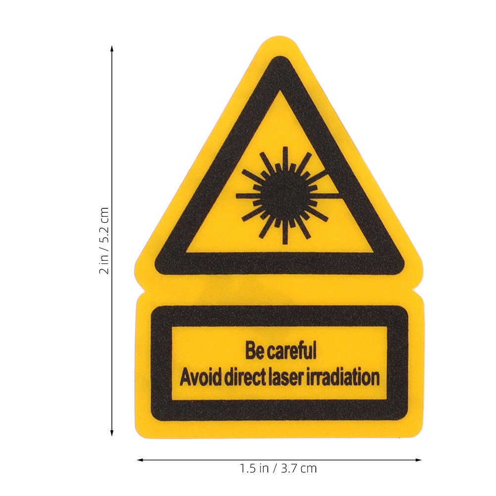 2Pcs Laser Warning Labels Stro - Industrial Lasers ulasan dan harga