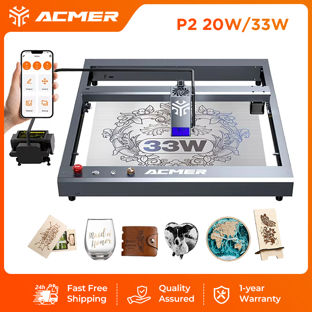 ACMER P2 33W Laser Engraver an - Industrial Laser Guide ulasan dan harga