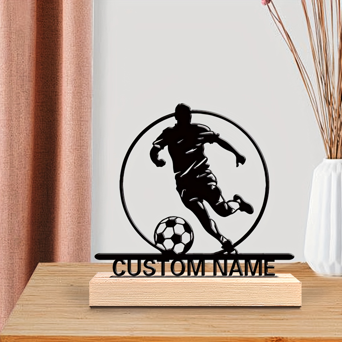Custom Soccer Player Metal Sta - Desktop Laser Engraver ulasan dan harga