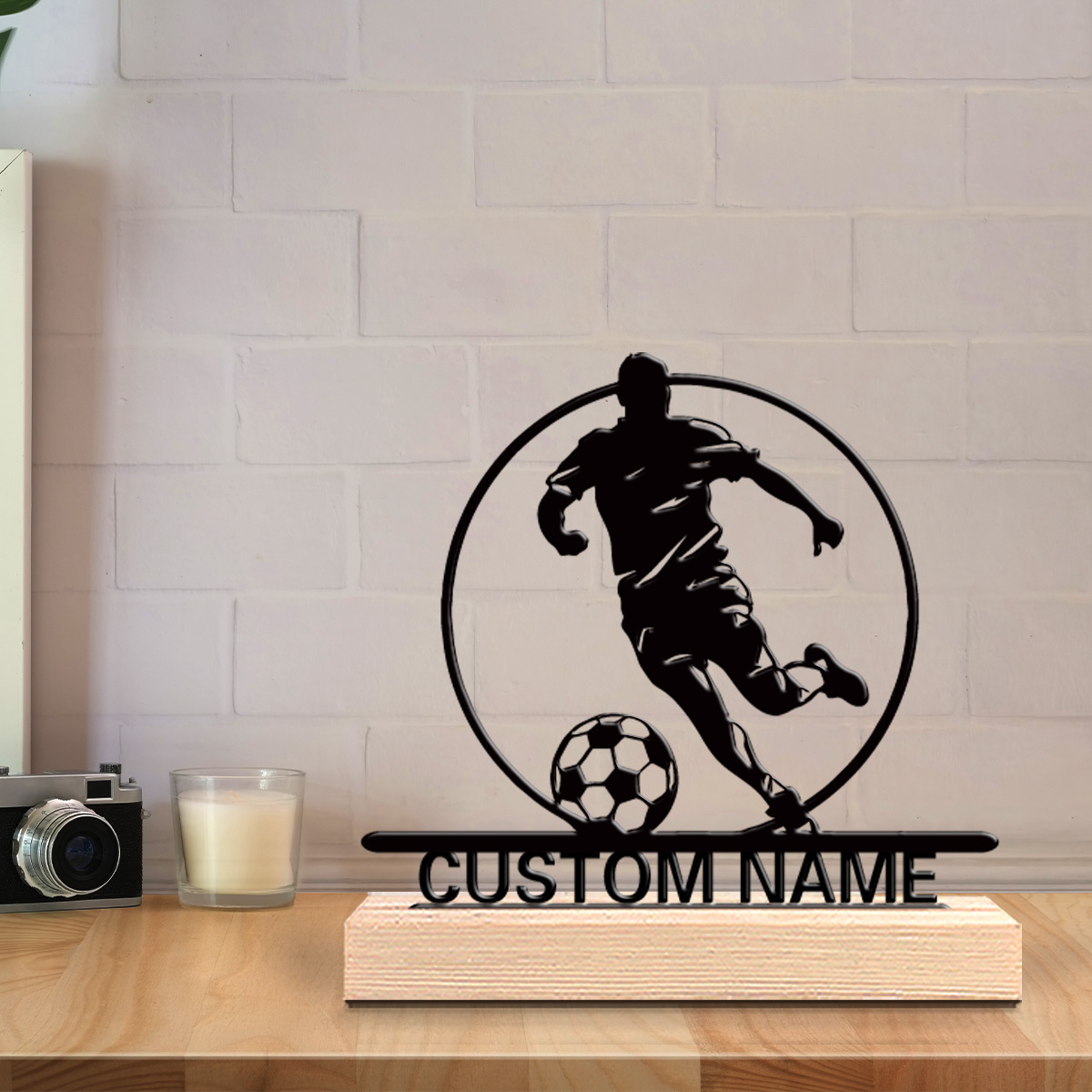 Custom Soccer Player Metal Sta - Desktop Laser Engraver ulasan dan harga
