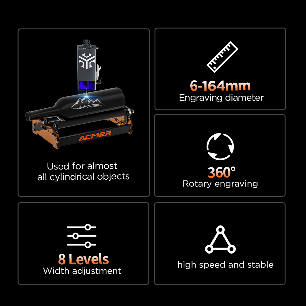 ACMER M3 Laser Rotary Roller 3 - Fiber Laser Cutting Machine ulasan dan harga