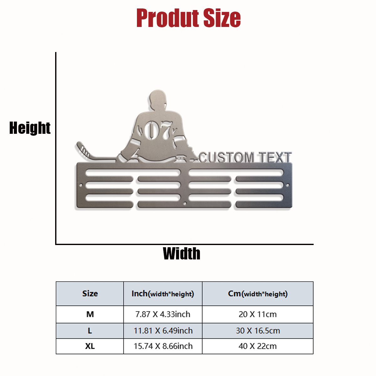 1pc Custom ice hockey metal me - Industrial Laser Power ulasan dan harga
